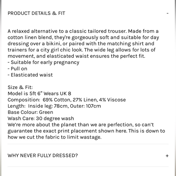 BNWOT Never Fully Dressed Gold Palm Fleck Set - Picture 5 of 5